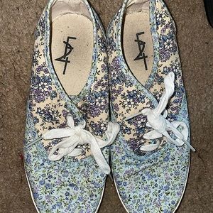 Floral sneakers